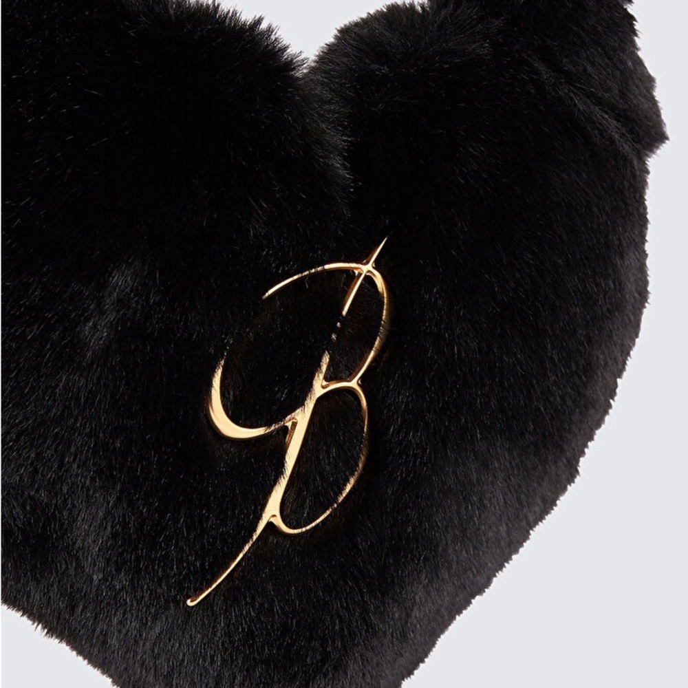 Blumarine Black Faux Fur Handbag - Picture 9 of 11